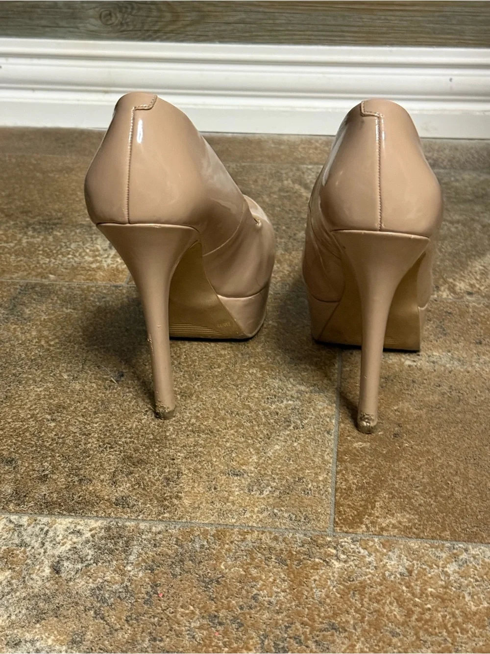 Jessica Simpson Blush Patent Platform Pumps
